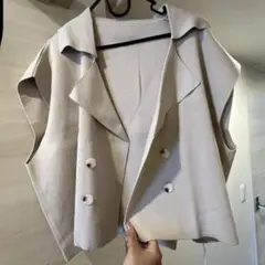 BLATE ベスト ジレ ショートニットベスト