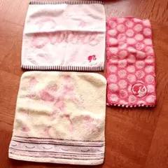 使用感あります。　Barbie　ハンドタオル　3枚セットのサムネイル