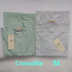 CROCODILE 長袖シャツ　タートルネック長袖　 2点セット　グリーン