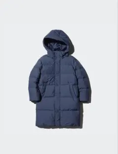 UNIQLO ユニクロ フード付き ダウンコート ロング 140cm ダウン