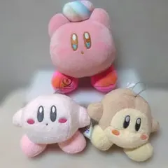 星のカービィ　ぬいぐるみマスコット３点