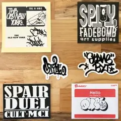 ⑤ グラフィティー ステッカー 6枚セット graffiti グラフィティ