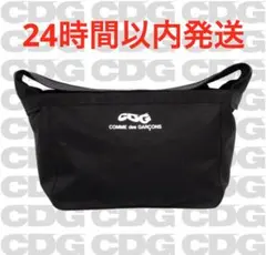 CDG COTTON CANVAS POSTMAN BAG Black | Mercari