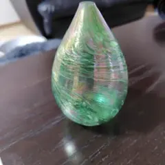 ガラス製 ペーパーウェイト(彩り) ③ブルー 金箔 | Mercari