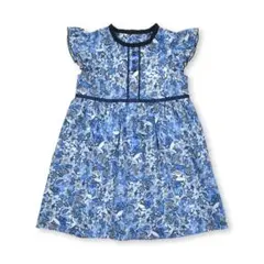 【美品】BeBeベベ　花柄 ワンピース　100センチ