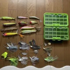 現状品 バス釣り引退 ルアー まとめ売り 43個 ケース付き 大量 即戦力