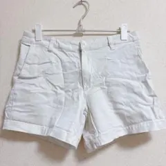 バナナリパブリック ストレッチ ショートパンツ 白 レディース 【L】