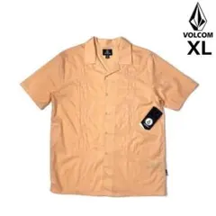 ボルコム 半袖 シャツ 開襟 オープンカラーシャツ(XL)オレンジ 250617のサムネイル