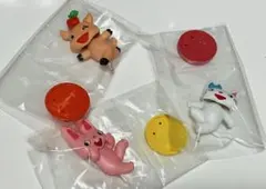 【未開封】ノンタン バブルヘッドドール タータン うさぎさん ぶたさん セット