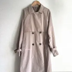 tiptop ボリューム袖ベルト付きトレンチコート　ベージュ　L