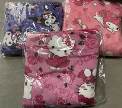 最終値下　ハローキティ　クロミ　マイメロディ フリースブランケット　膝掛け　3枚