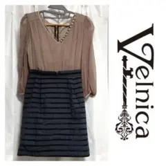 Velnica ヴェルニカ　ベロアリボン×シルクワンピース　結婚式