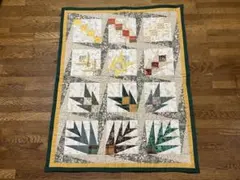 ハンドメイド パッチワーク編み物マルチカバー 大判 - メルカリ