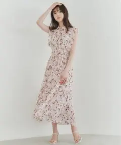 snidel スナイデル　Sustainable フリルプリーツワンピース　新品