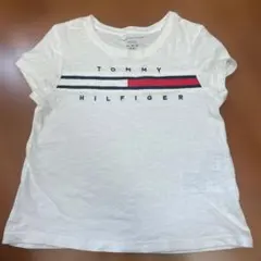 TOMMY HILFIGER ホワイト Tシャツ XS (4-5)