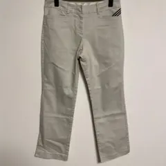 adidas ライトグレー ストレートレッグパンツ M