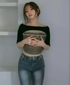 andmary Rimma check set tops アンドマリー Sサイズ