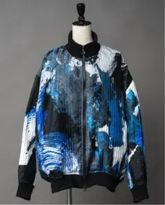 美品】20ss Sacai MA-1 ワールドマップ ブルゾン カートコバーン