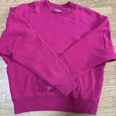 Uniqlo ピンク クルーネック トレーナー M