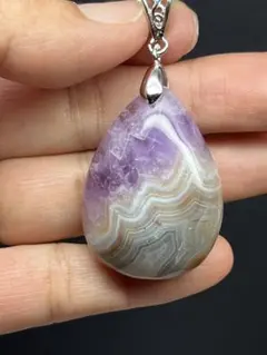 天然石　メキシコクレージーレースアゲート　ペンダントトップ⭐️1751