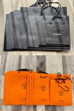 激安　HERMES &CHANEL ショップ袋 セット