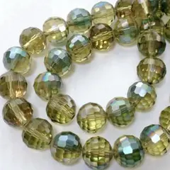 bk693/SALE！ガラスビーズ◇ミラーボールカット　1連