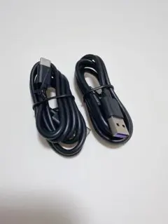 USB Type-Cケーブル　2個セット　ブラック