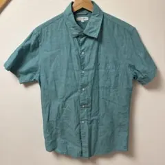 GLOBAL WORK 半袖シャツ M 青緑