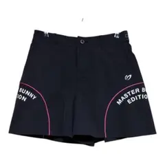新品 パーリーゲイツ マスターバニー メッシュ ショートパンツ(6)LL/黒