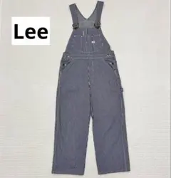 美品】Lee リー LL7254 ヒッコリーストライプ オーバーオール S