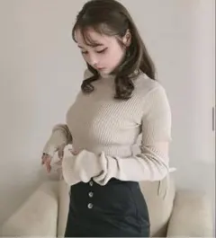 ANDMARY アイラニットリボントップス ANDMARY】Amari ribbon tops