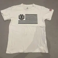 elementエレメント半袖Tシャツ130ホワイト白ロゴキッズ子供服のサムネイル
