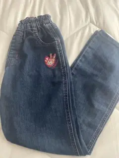 汚れありの為お値引き済み！ティンカーベル刺繍ダークブルー長ズボン 1３０センチ