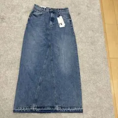 ZARA デニムタイトロングスカート