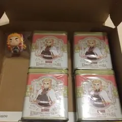 鬼滅の刃 煉獄 杏寿郎 キャンディ缶 4つ ちょこのっこ 5点セット