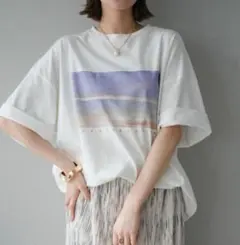 グラフィックビッグTシャツ/ lumier リュミエ 同型 空　プリントのサムネイル