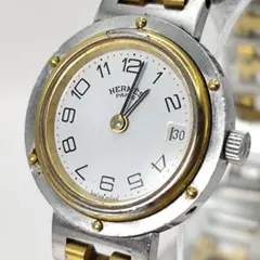 新品電池 エルメス クリッパー クォーツ デイト 23mm 2針 デイトのサムネイル