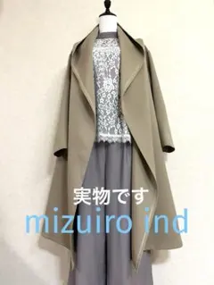 【mizuiro ind】ミズイロインド ドレープ フーデッド カーディガンのサムネイル