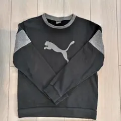PUMA 黒 グレー トレーナー　150cm