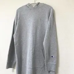ベイフローBAYFLOWチャンピオンコラボ　スエットワンピース　パーカーグレー春