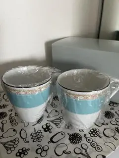 ノリタケ　マグカップ　ハミングブルー　未使用品