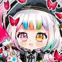 城ヶ崎ノア 魔法少女ノ魔女裁判 まのさば イラスト 色紙
