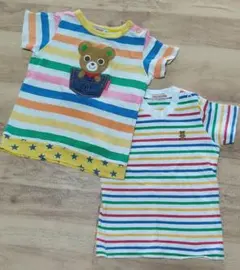 MIKI HOUSE 半袖Tシャツ 2枚セット 80cm - メルカリ