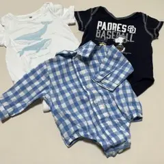ベビー服 ロンパース 3点セット まとめ売り　gapのサムネイル