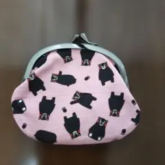 くまモン　小銭入れ　財布　コインケース　未使用に近い　ピンク　がま口
