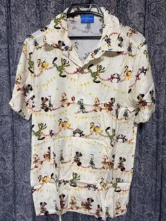 東京ディズニーリゾート 総柄 半袖シャツ L