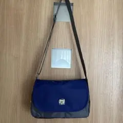 ツモリチサト TSUMORI CHISATO ネイビーとグレーのショルダーバッグのサムネイル