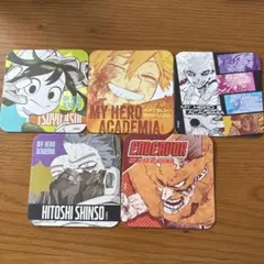 ヒロアカ展　ヒロアカ原画展　爆豪勝己含むアートコースター5枚セット
