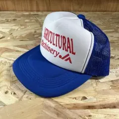 JA 農協 AGRICULTURAL Machinery ワークキャップ 青