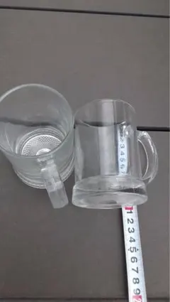 クリアガラス ビールジョッキ 2個セット
